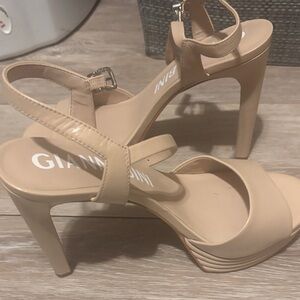 Gianni Bini Nude Strappy Heels